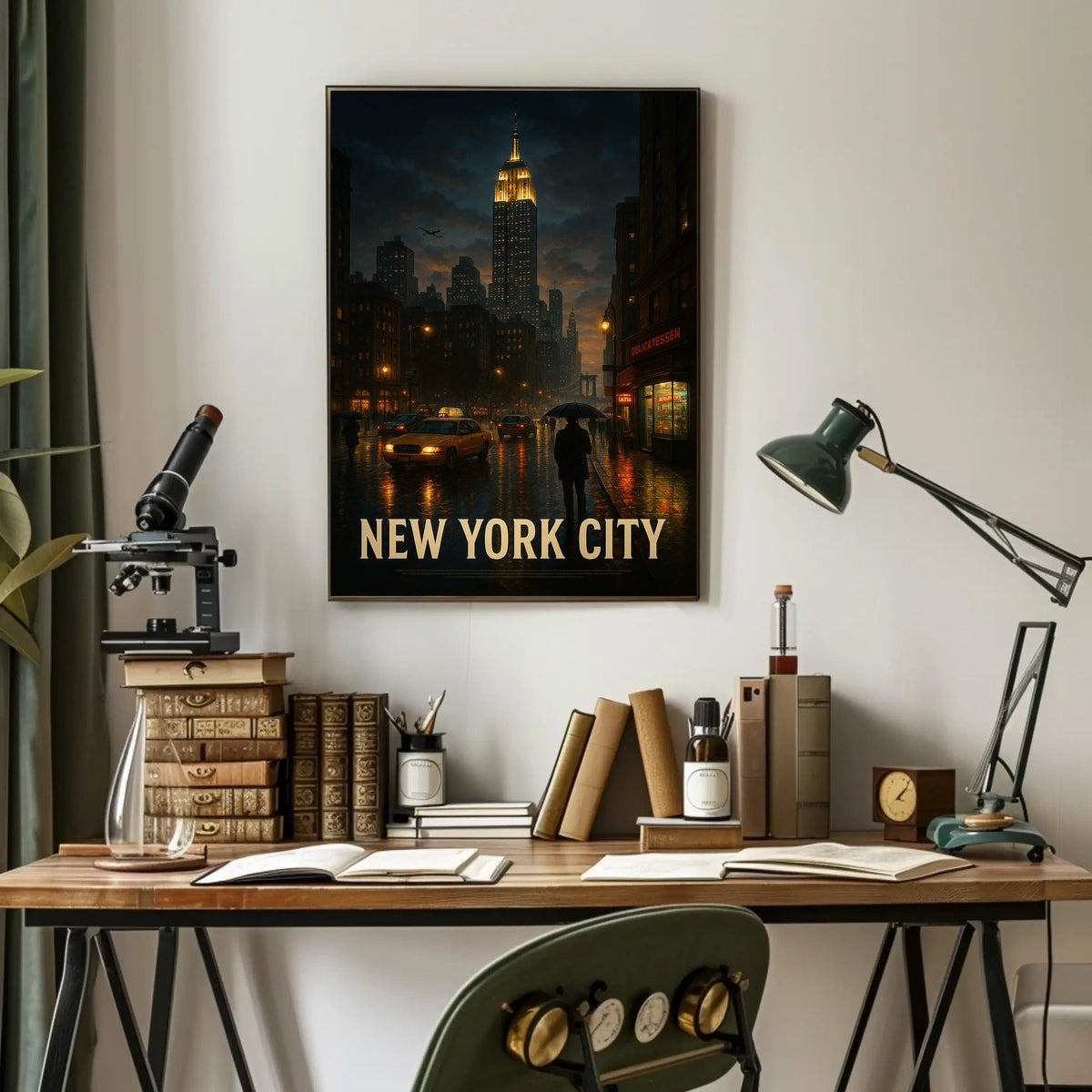 New York City at Night Poster