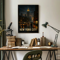 New York City at Night Poster