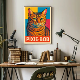 Pixie-Bob Cat Portrait Poster