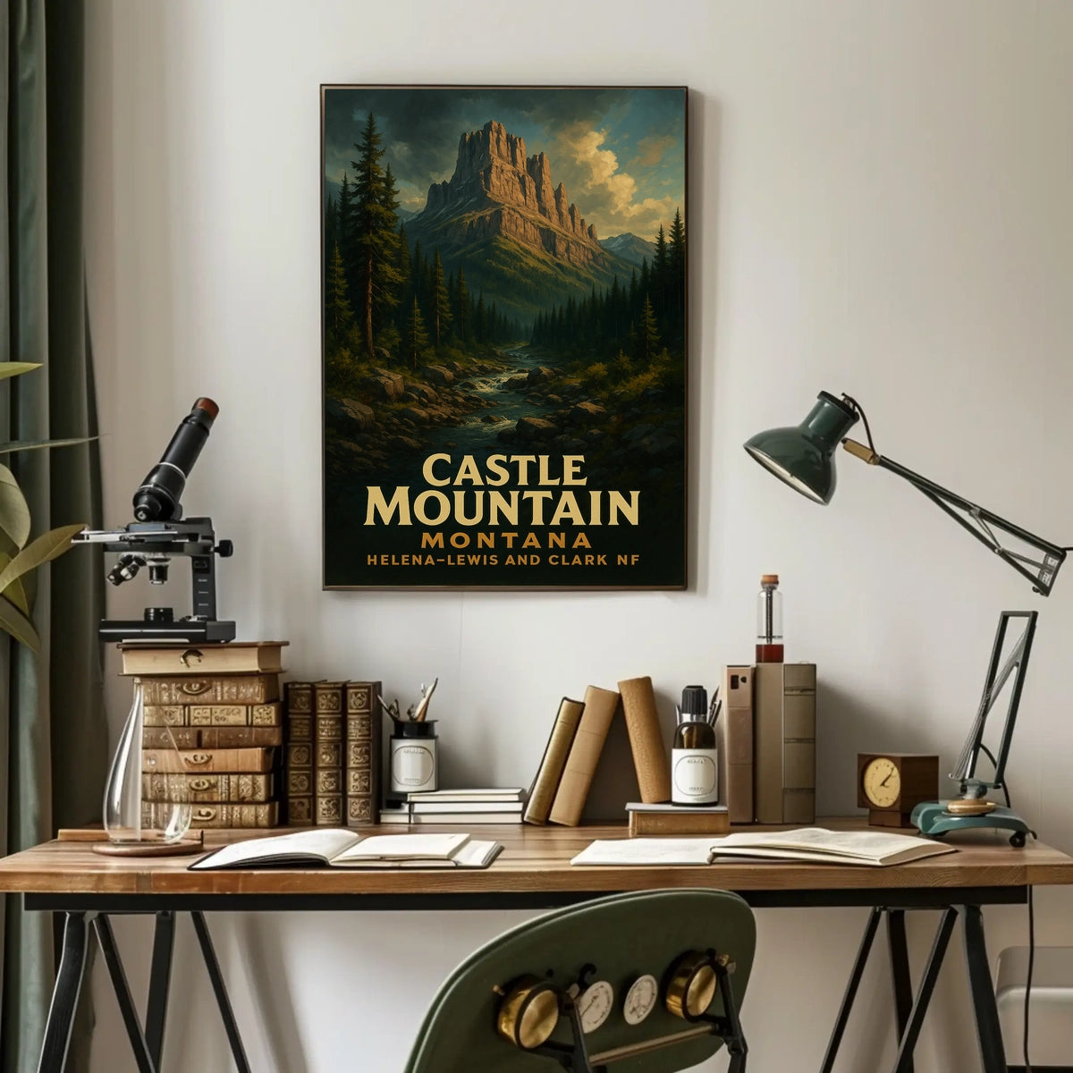 Castle Mountain In Montana Poster