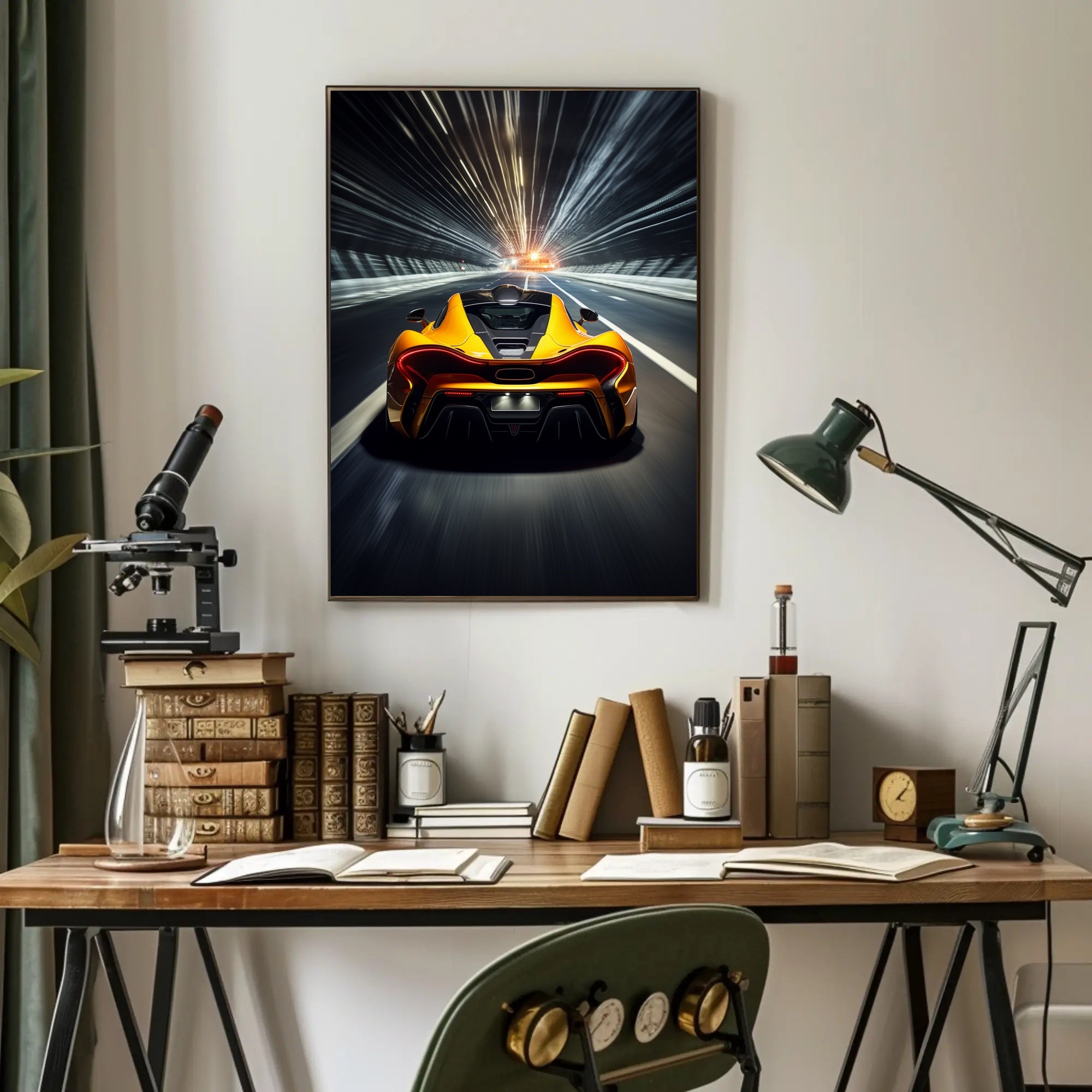 Speeding Into the Future Poster PosterGoat