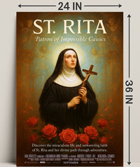 St. Rita  Patron of Impossible Causes Poster PosterGoat