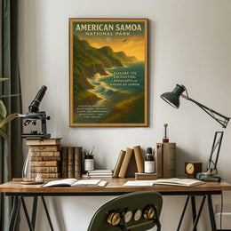 American Samoa Scenic Travel Adventure National Park Poster
