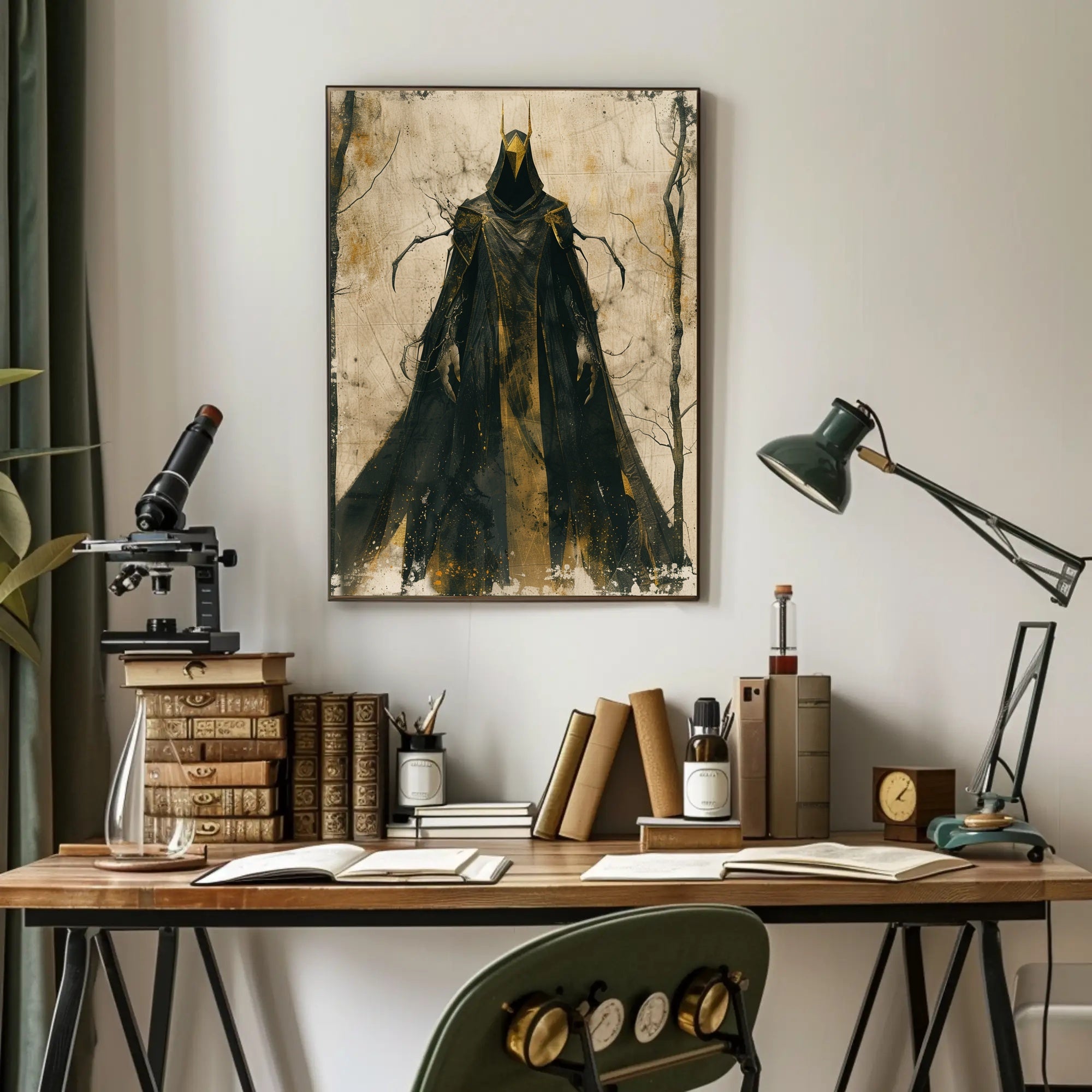 Mysterious Hooded Figure Poster in Fantasy or Mythology PosterGoat