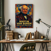 Martin Van Buren 8th President of the United States Glitch Hop Art Poster