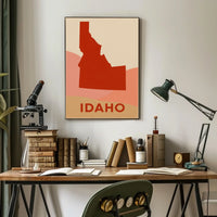 Idaho Silhouette Poster