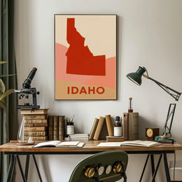 Idaho Silhouette Poster