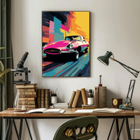 Vibrant Classic Car Poster PosterGoat