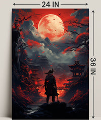 Samurai Under The Blood Moon Poster