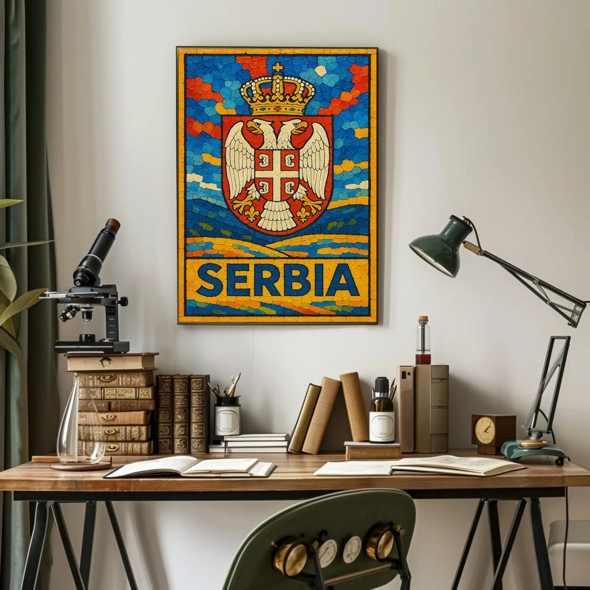 Serbia National Emblem Poster
