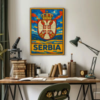 Serbia National Emblem Poster