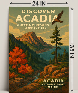 Discover Acadia National Park Wall Art PosterGoat