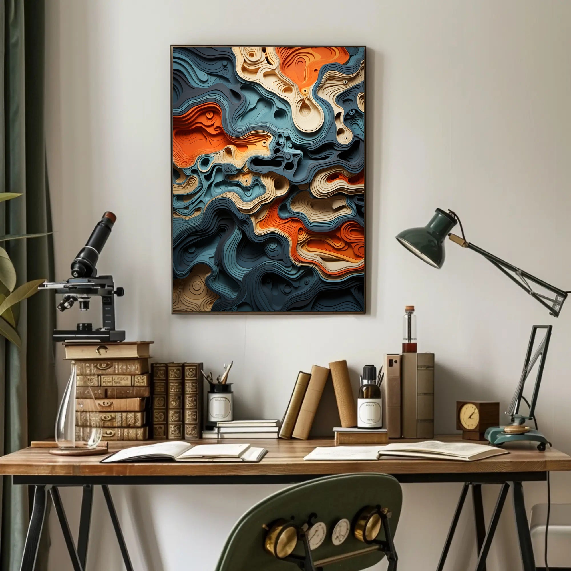 Abstract Topography Abstract Poster PosterGoat