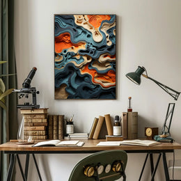 Abstract Topography Abstract Poster PosterGoat