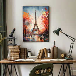 Eiffel Tower Artistic Travel Poster