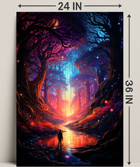 Enchanted Forest Journey Poster