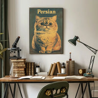 Persian Cat Portrait In Photography Realism Poster
