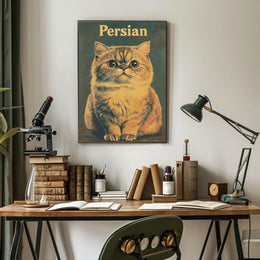 Persian Cat Portrait In Photography Realism Poster