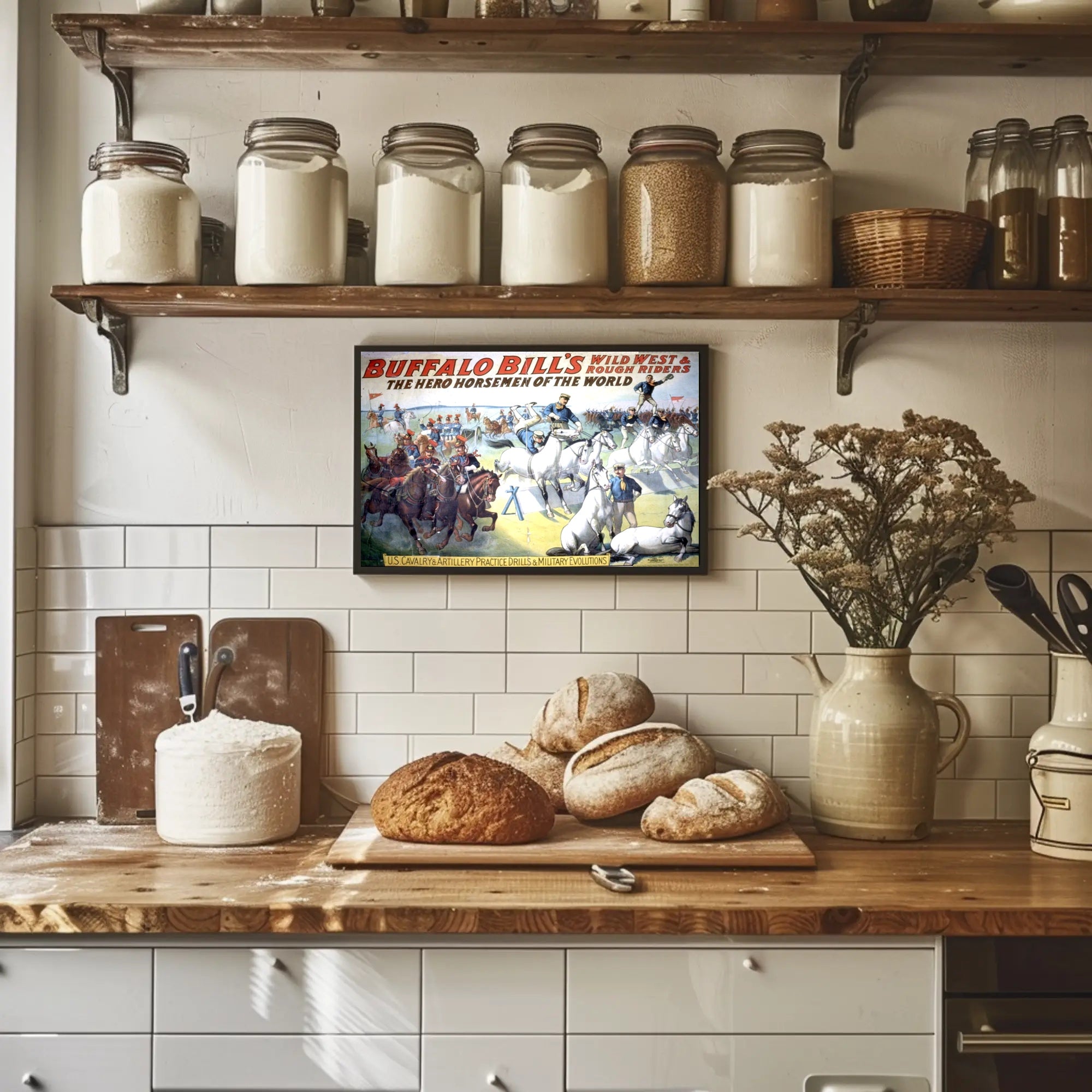 Buffalo Bills Wild West Show Poster Vintage Wall Art