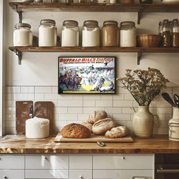 Buffalo Bills Wild West Show Poster Vintage Wall Art