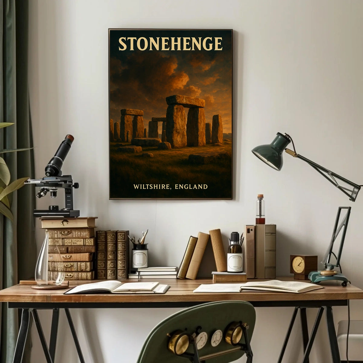 Stonehenge Vintage British Heritage Collectors Poster