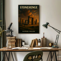 Stonehenge Vintage British Heritage Collectors Poster