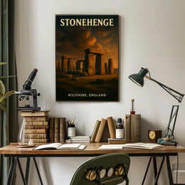 Stonehenge Vintage British Heritage Collectors Poster