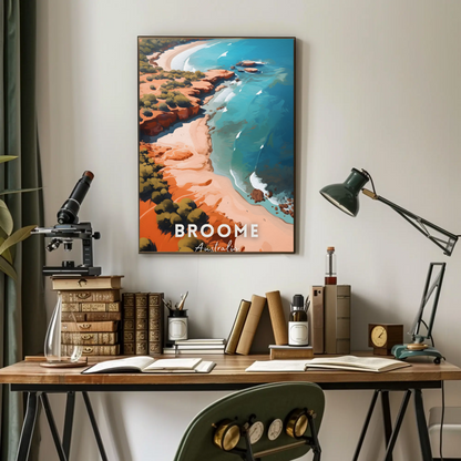 Broome Coastal Australia Travel Poster