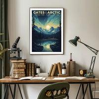 Gates Of The Arctic Travel Poster Vintage Print