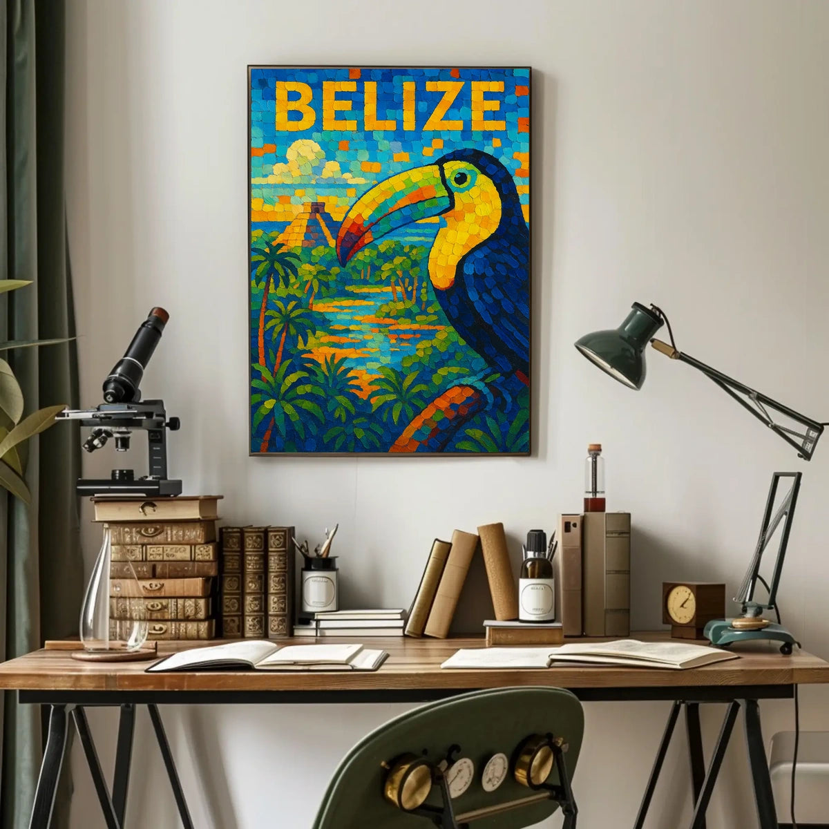 Belize Vibrant Wildlife And Culture Poster