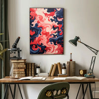 Swirling Abstract Waves Abstract Poster
