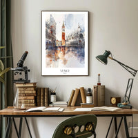 VENICE ARCHITECTURE IMPRESSIONISTIC CITYSCAPE TRAVEL POSTER PosterGoat