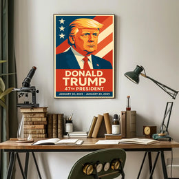 Trump Visionary American Dream Patriotic Pop Art Poster