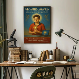 St. Carlo Acutis The Saint of the Digital Age Poster