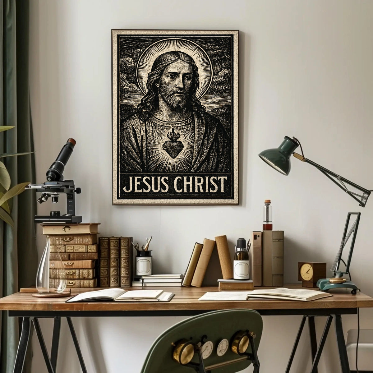 Jesus Christ Illustration Poster