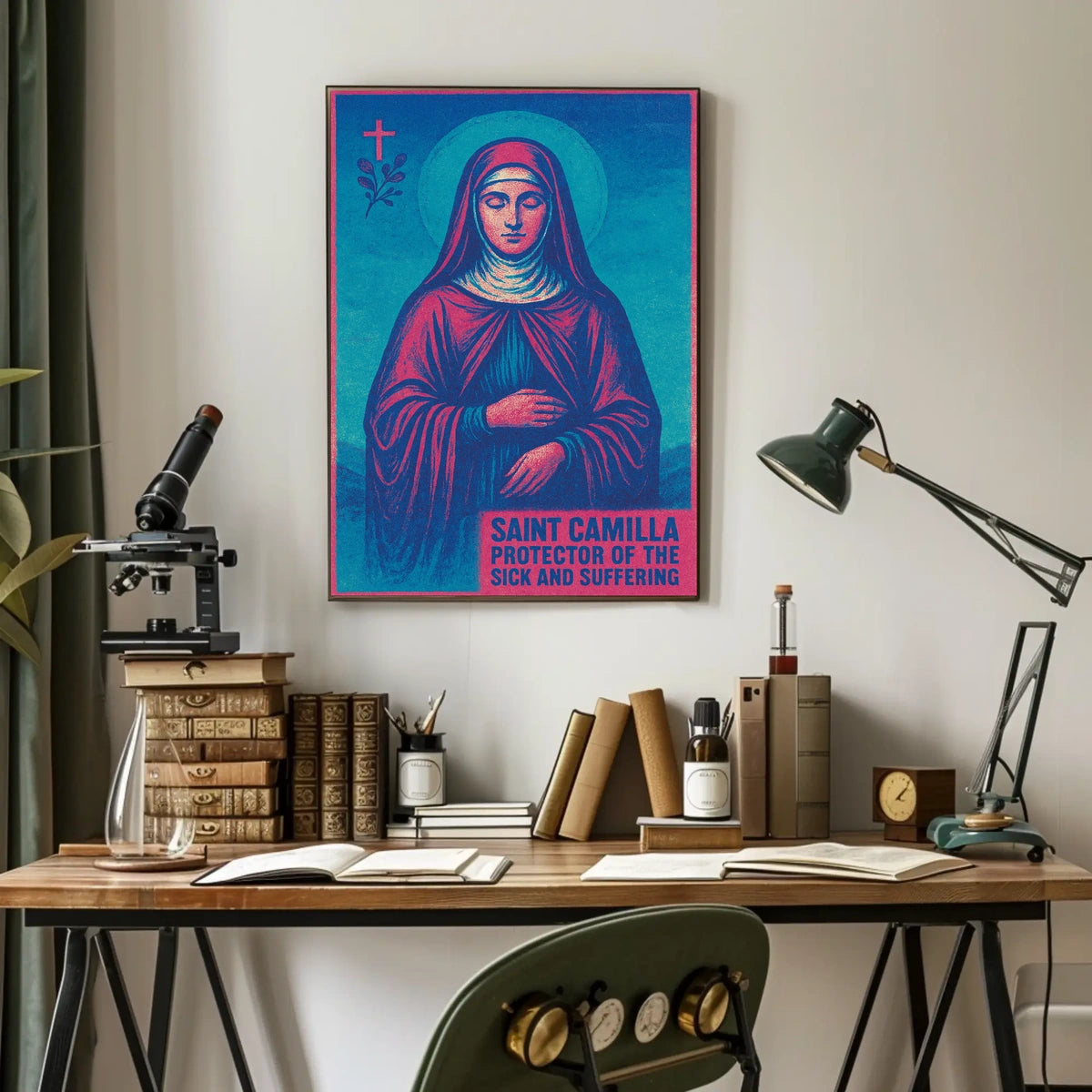 Saint Camilla Protector of the Sick and Suffering Poster