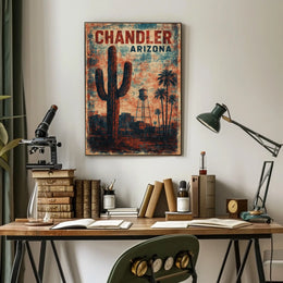 Chandler, Arizona Vintage Vintage Poster