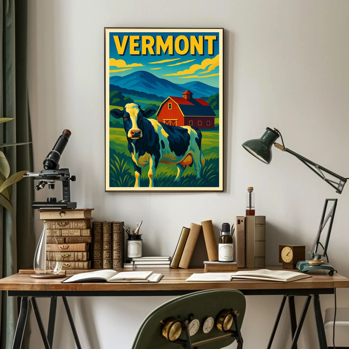 Vermont Countryside Charm Poster