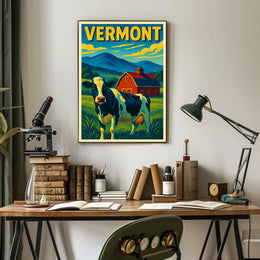 Vermont Countryside Charm Poster