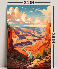 Majestic Canyon Vista Poster
