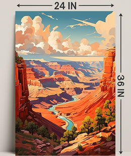 Majestic Canyon Vista Poster