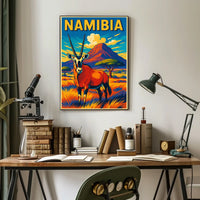 Namibia Wildlife Poster
