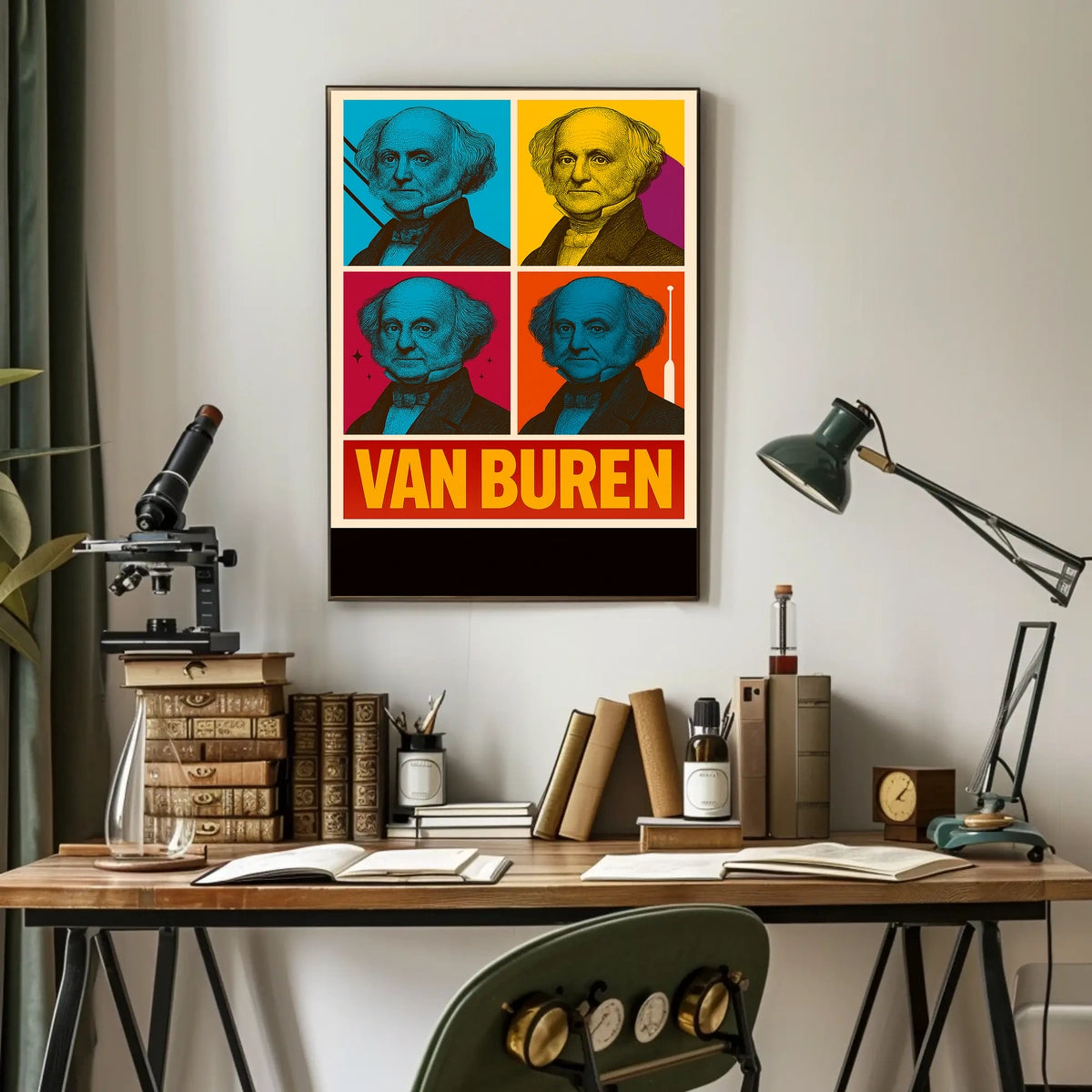 Martin Van Buren Pop Art Poster