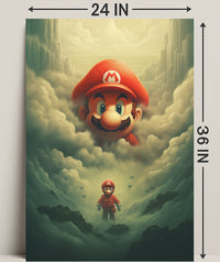Mario In The Clouds Poster