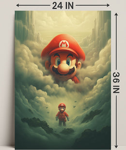 Mario In The Clouds Poster