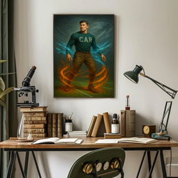 Elemental Athlete Art Jim Thorpe Poster