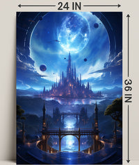 Celestial Cityscape Poster