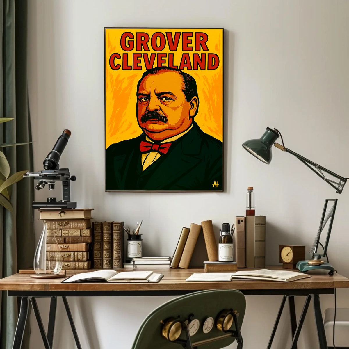 Grover Cleveland Vintage Portrait Poster