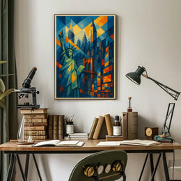 Geometric New York City Poster