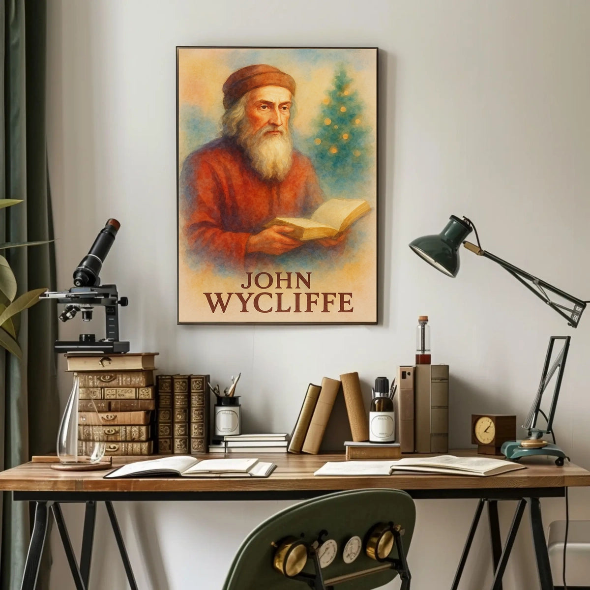 John Wycliffe Literary Icon Prime Historical or Presidential Poster